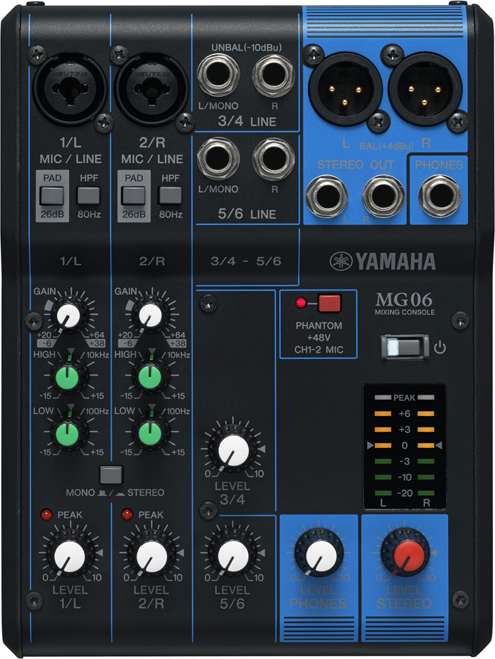 Yamaha Mg06 - Analoge Mengtafel - Main picture