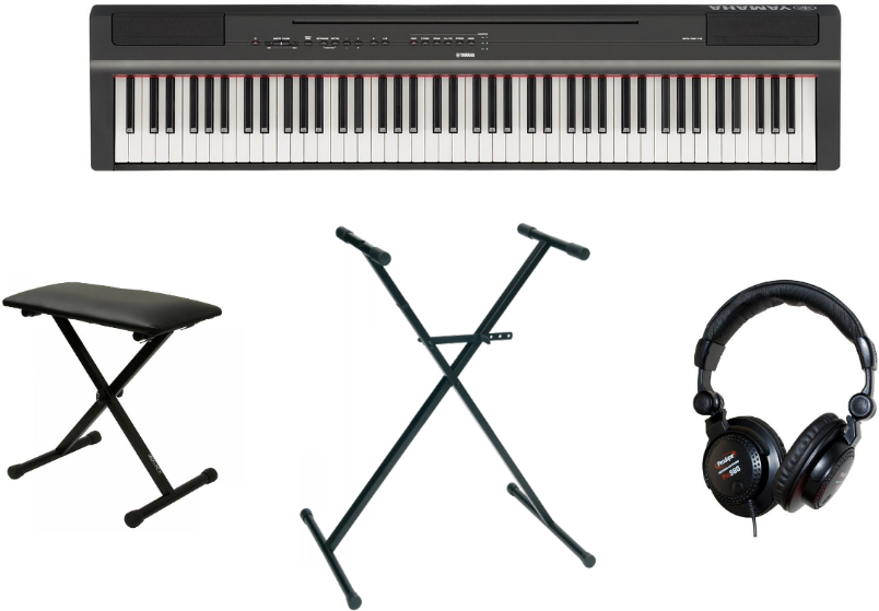 Yamaha P-125b + Stand En X + Casque + Banquette - Toetsenbord set - Main picture