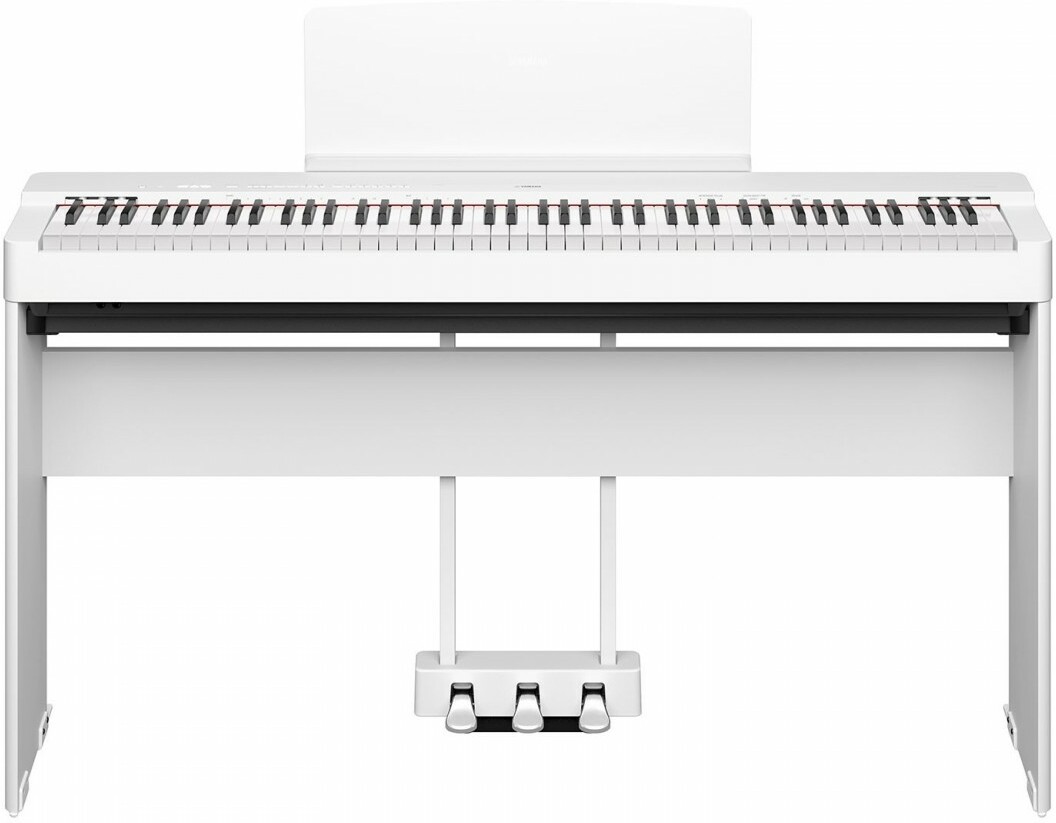 Yamaha P-225 White  + L-200 W + Lp-1wh Pedalier Blanc Pour P225 - Draagbaar digitale piano - Main picture