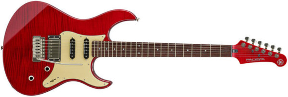 Yamaha Pacifica Pac612viifmx Hss Seymour Duncan Trem Rw - Fire Red - Elektrische gitaar in Str-vorm - Main picture