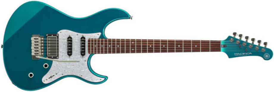 Yamaha Pacifica Pac612viix Hss Seymour Duncan Trem Rw - Teal Green Metallic - Elektrische gitaar in Str-vorm - Main picture