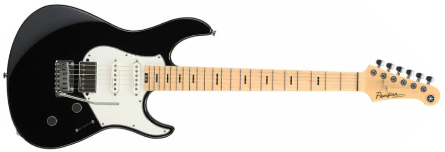Yamaha Pacifica Standard Plus Pacs+12m Trem Hss Mn - Black - Elektrische gitaar in Str-vorm - Main picture