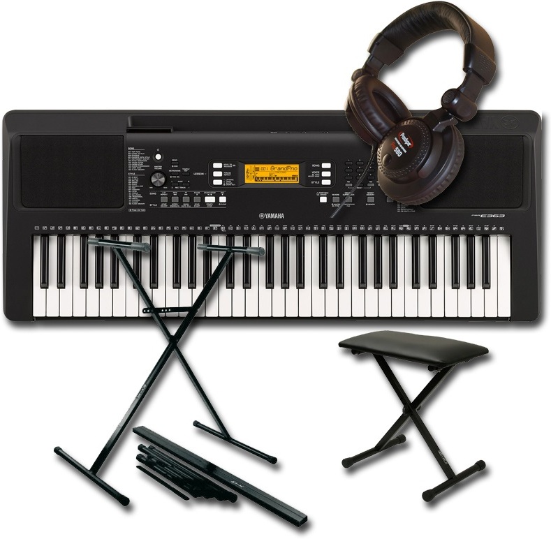 Yamaha Psr-e363 + Stand + Banquette + Casque - Toetsenbord set - Main picture