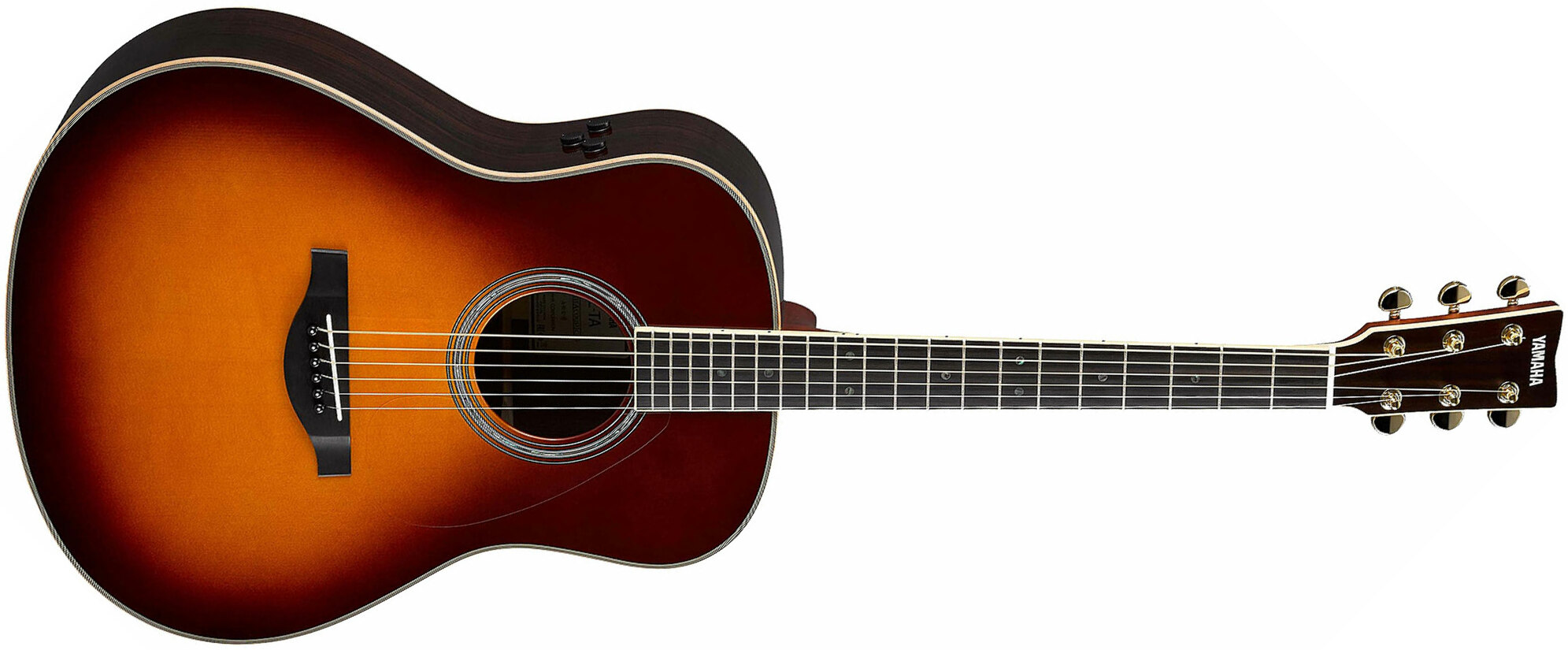 Yamaha Transacoustic Ll-ta Dreadnought Epicea Palissandre Eb 2016 - Brown Sunburst - Westerngitaar & electro - Main picture