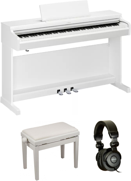 Yamaha Ydp-166 Blanc  + Banquette + Casque - Blanc - Toetsenbord set - Main picture