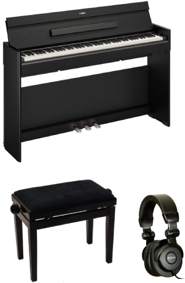 Yamaha Ydp-s56 Noir  + X-hp1 + Banquette Noir Laqué - Noir - Toetsenbord set - Main picture