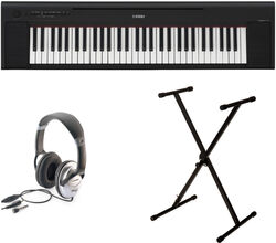 Draagbaar digitale piano Yamaha NP-15 B  + Stand + Casque