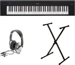 Draagbaar digitale piano Yamaha NP-35 B + Stand Clavier + Casque