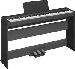 Draagbaar digitale piano Yamaha P-145 Black + Stand L100-B + pedalier LP5