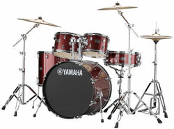 Fusion drumstel  Yamaha Rydeen Stage 22 + Cymbales - 4 trommels - Burgundy glitter