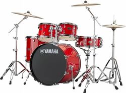 Stage drumstel Yamaha Rydeen Stage 22 + Cymbales - 4 trommels - Hot red