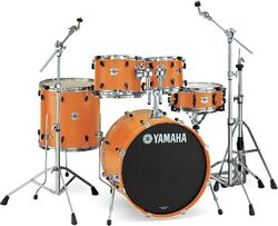 Stage drumstel Yamaha Stage Custom BIrch Stage 22 - 5 trommels - Honey amber