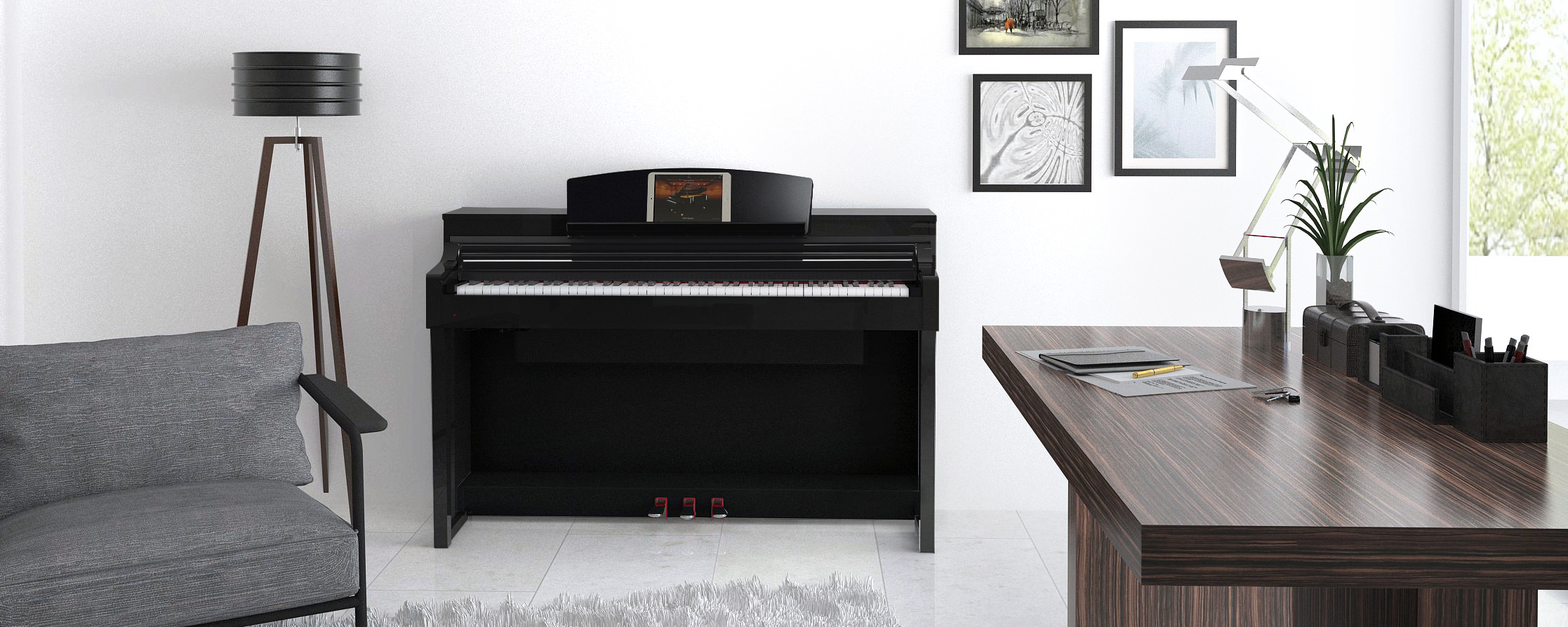 Yamaha Csp-150 - Black - Digitale piano met meubel - Variation 2