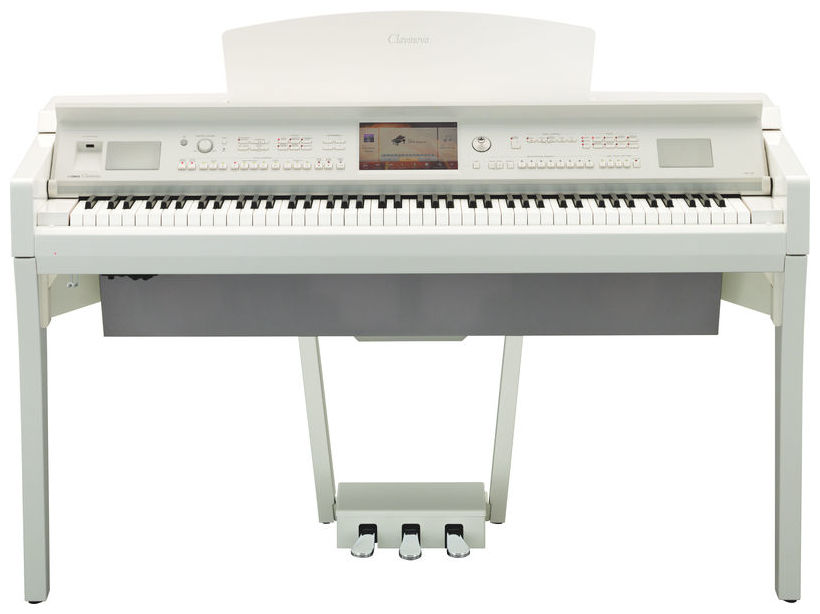 Yamaha Cvp-709pwh - Blanc Laqué - Digitale piano met meubel - Variation 1