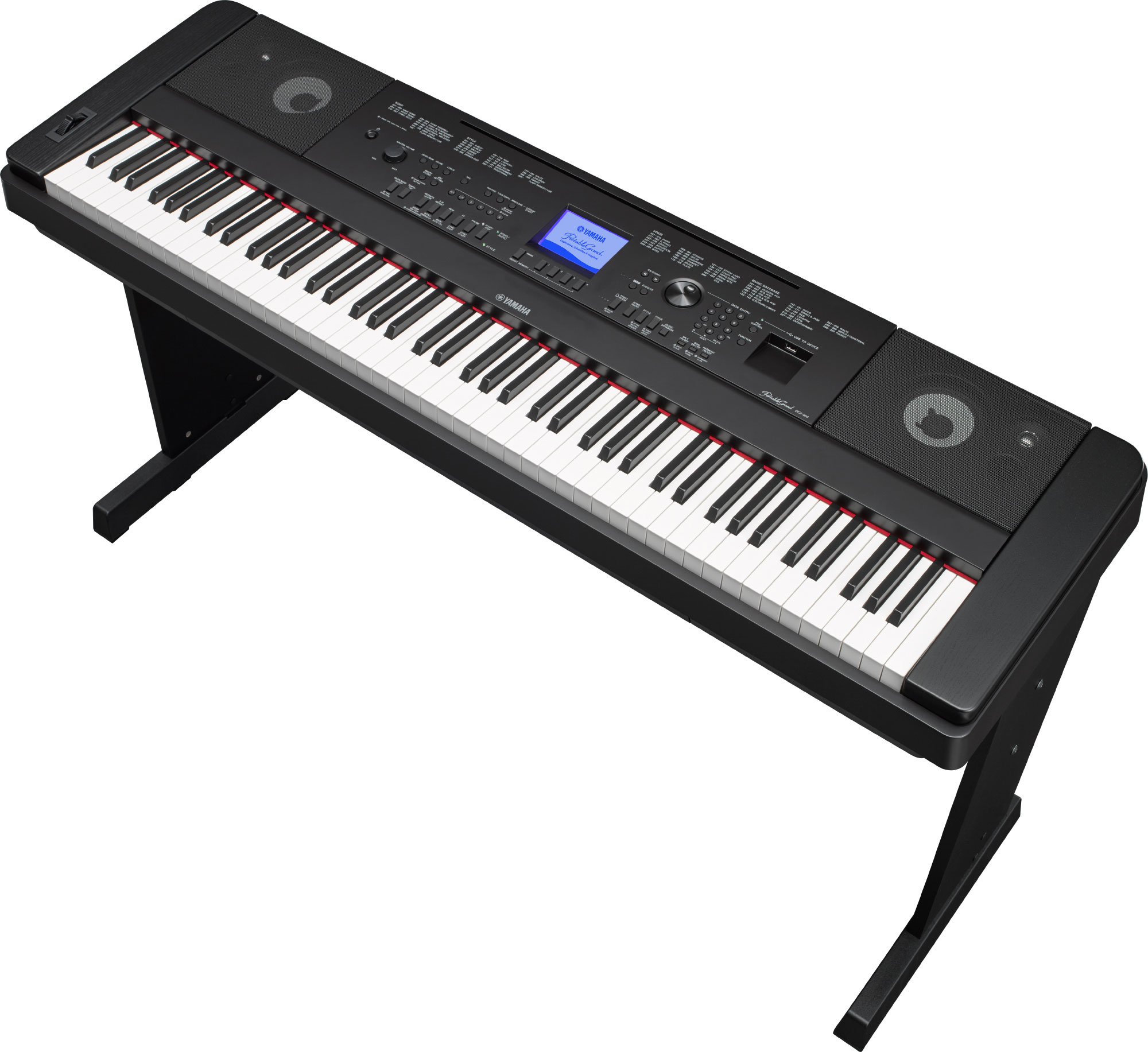 Yamaha Dgx660-b + PÉdalier Lp7a + Banquette + Casque - Black - Digitale piano met meubel - Variation 1