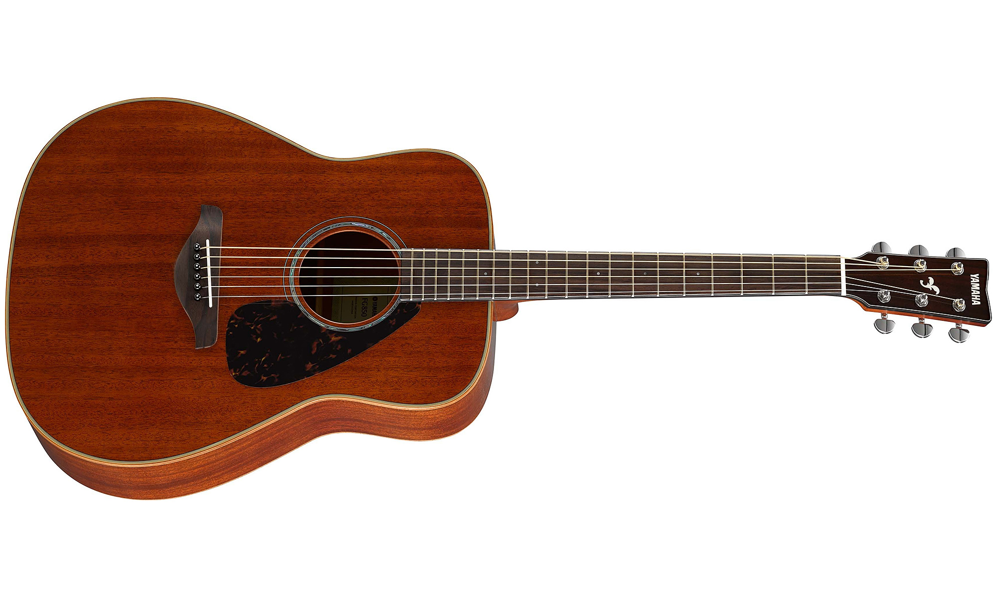 Yamaha Fg850 Nt Dreadnought Tout Acajou 2016 - Natural Gloss - Westerngitaar & electro - Variation 1