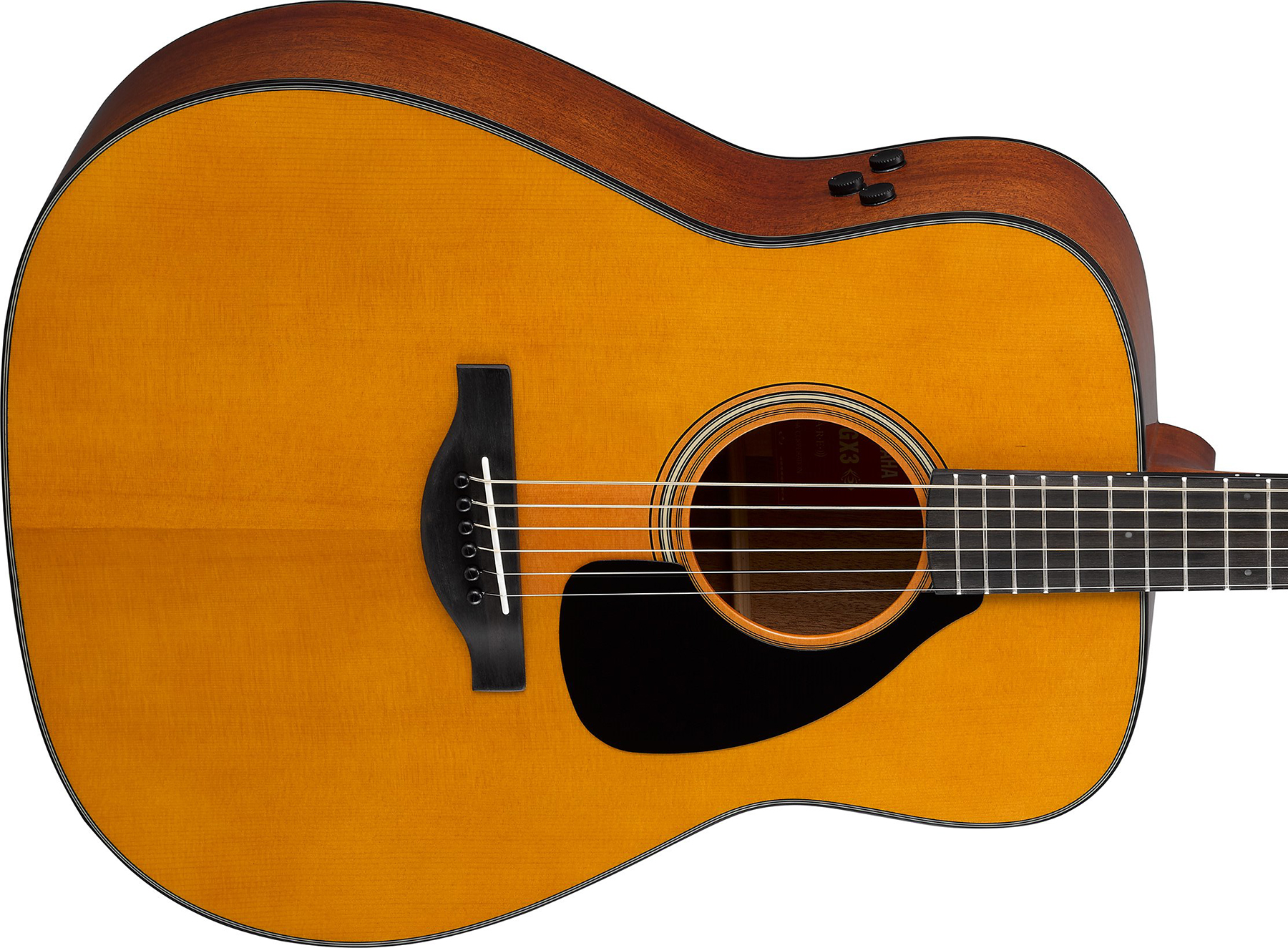 Yamaha Fgx5 Red Label Jap Dreadnought Epicea Acajou Eb - Heritage Natural - Elektro-akoestische gitaar - Variation 2