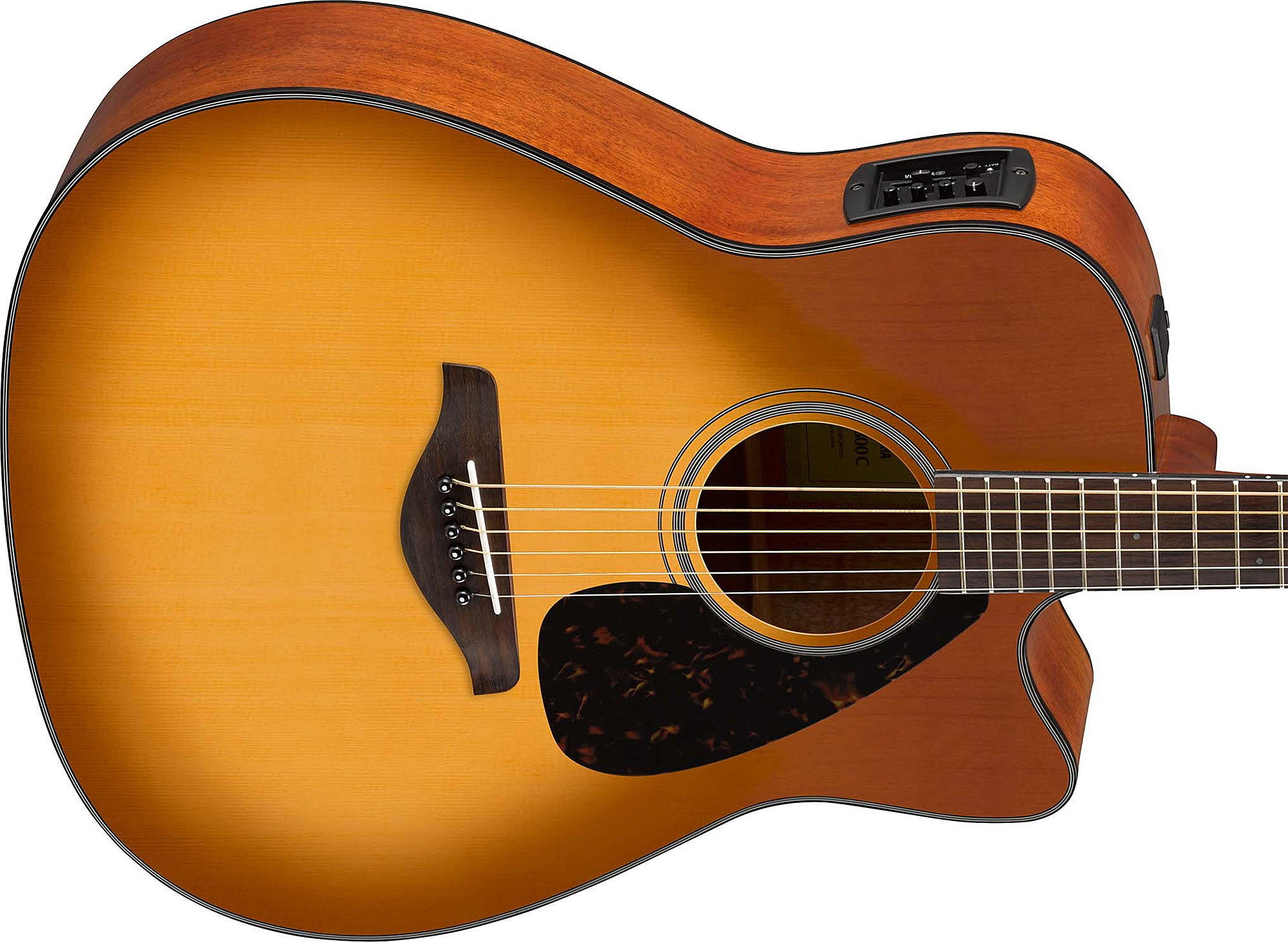 Yamaha Fgx800c Sdb Dreadnought Cw Epicea Nato Rw 2016 - Sand Burst - Elektro-akoestische gitaar - Variation 2