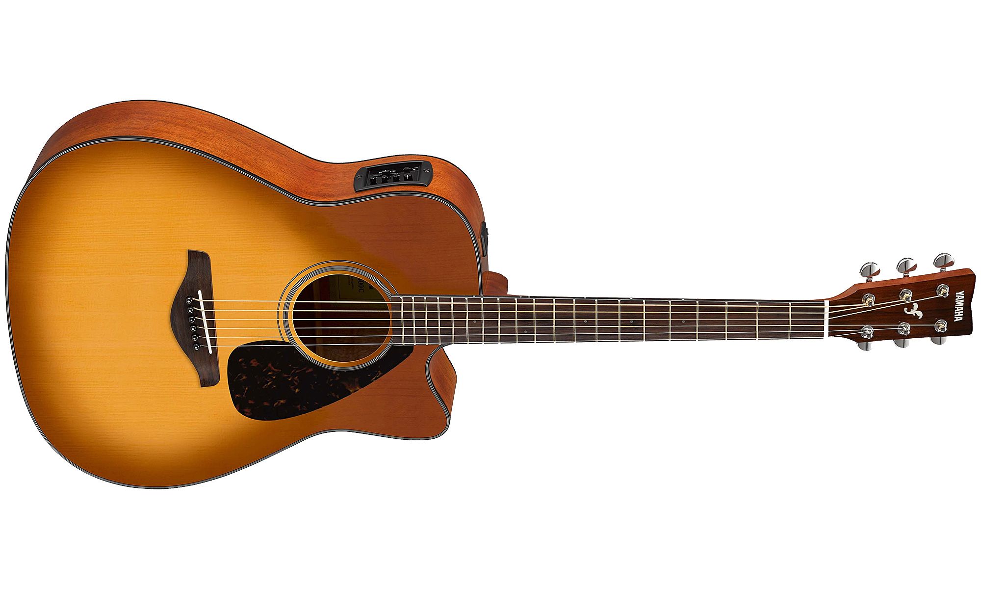 Yamaha Fgx800c Sdb Dreadnought Cw Epicea Nato Rw 2016 - Sand Burst - Elektro-akoestische gitaar - Variation 1