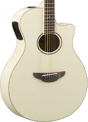 Folk gitaar Yamaha APX600 - Vintage white