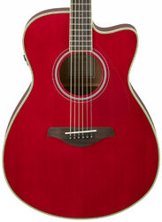 Volksgitaar Yamaha FSC-TA TRANSACOUSTIC - Ruby red