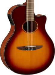 Klassieke gitaar 4/4 Yamaha NTX1 - Brown sunburst