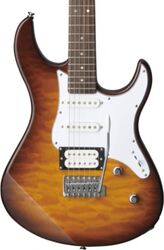 Elektrische gitaar in str-vorm Yamaha Pacifica 212VQM - Tobacco brown sunburst
