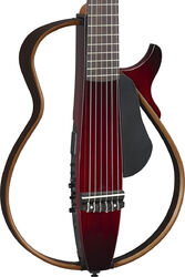 Klassieke gitaar 4/4 Yamaha Silent Guitar Nylon String SLG200N - Crimson red burst