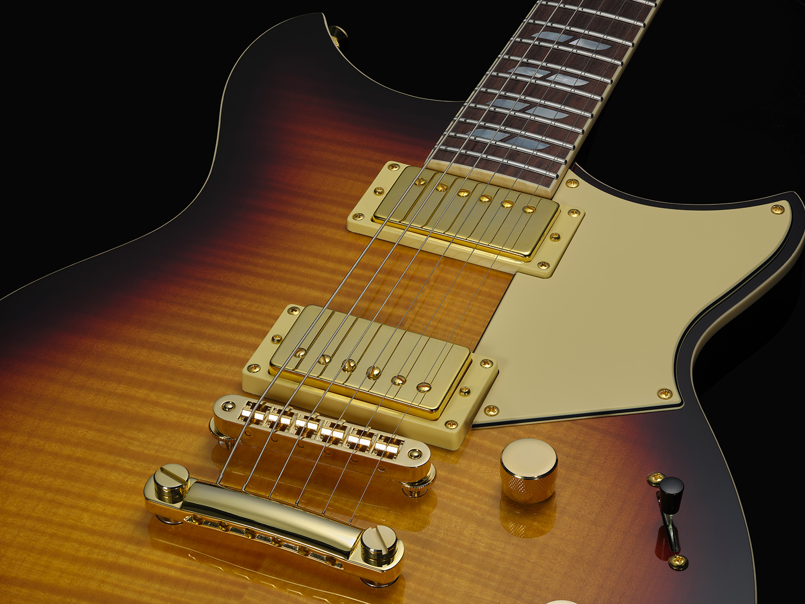 Yamaha Mateo Mancuso Rs20mm Revstar Signature 2h Dimarzio Ht Rw - Vintage Sunburst - Double cut gitaar - Variation 3