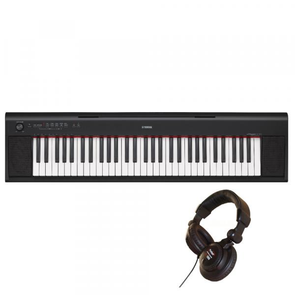 Draagbaar digitale piano Yamaha NP-12 black + PRODIPE PRO580 - Black