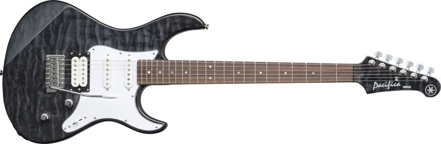 Yamaha Pacifica 212vqm - Translucent Black - Elektrische gitaar in Str-vorm - Variation 1