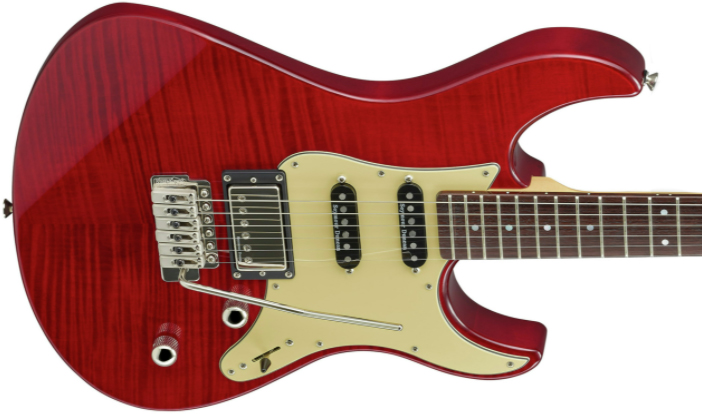 Yamaha Pacifica Pac612viifmx Hss Seymour Duncan Trem Rw - Fire Red - Elektrische gitaar in Str-vorm - Variation 2