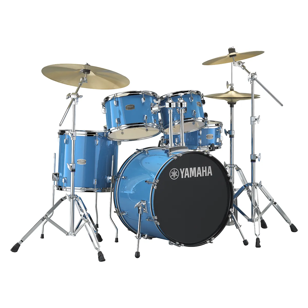 Yamaha Rydeen 22'' + Set Cymbale Paiste 101 - 5 FÛts - Sky Blue - Rock drumstel - Variation 3