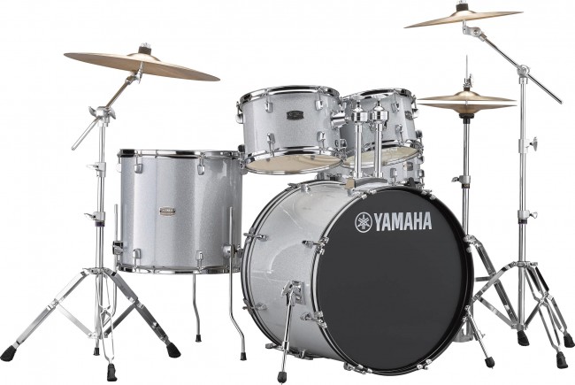 Yamaha Rydeen Stage 22 + Cymbales - Silver Glitter - Stage drumstel - Variation 1
