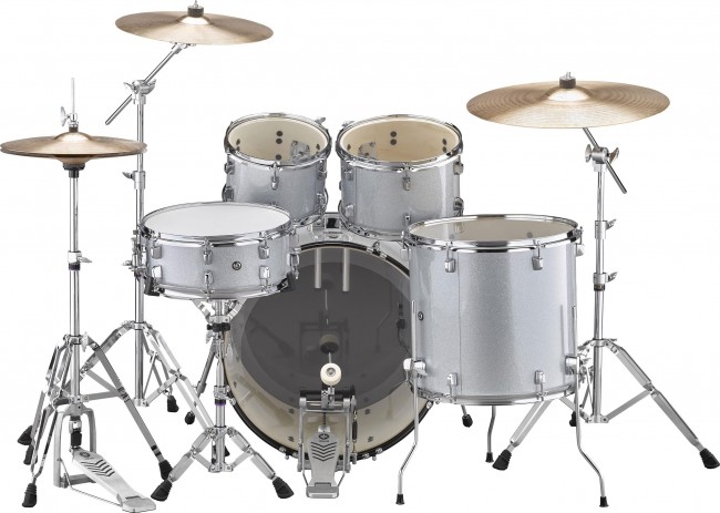 Yamaha Rydeen Stage 22 + Cymbales - Silver Glitter - Stage drumstel - Variation 2