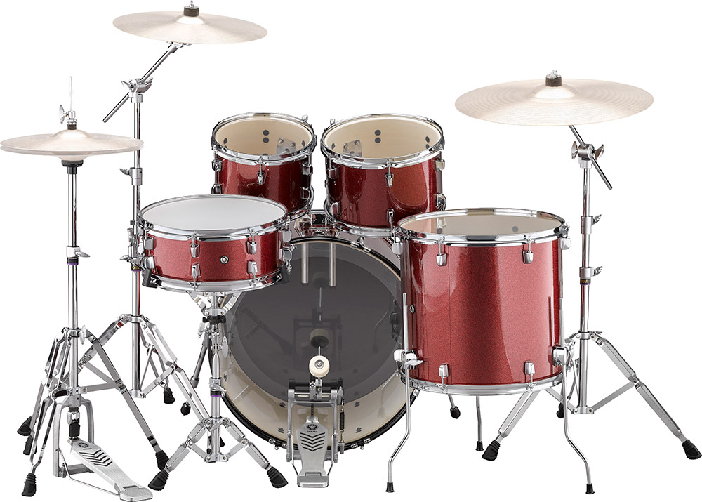 Yamaha Rydeen Stage 22 - 4 FÛts - Burgundy Glitter - Fusion drumstel - Variation 1