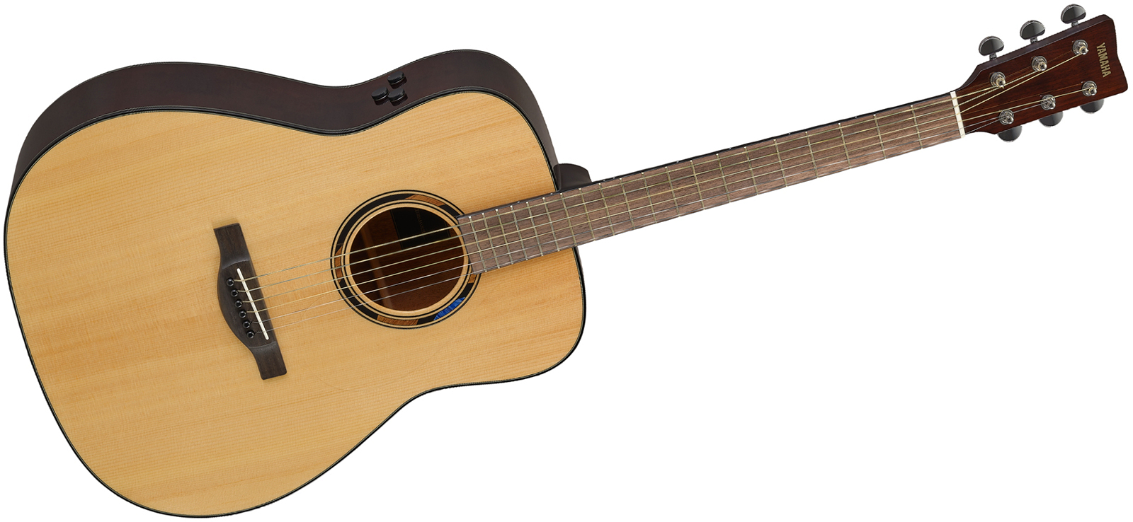 Yamaha Tag1e Transacoustic Dreadnought Epicea Acajou Noy - Natural - Folk gitaar - Variation 1