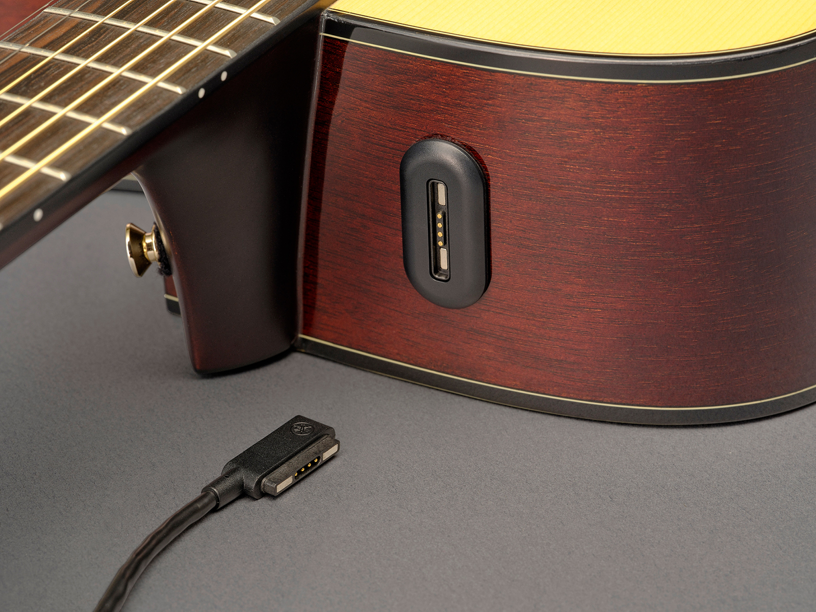 Yamaha Tag3c Transacoustic Dreadnought Cw Epicea Acajou Eb - Natural - Folk gitaar - Variation 7