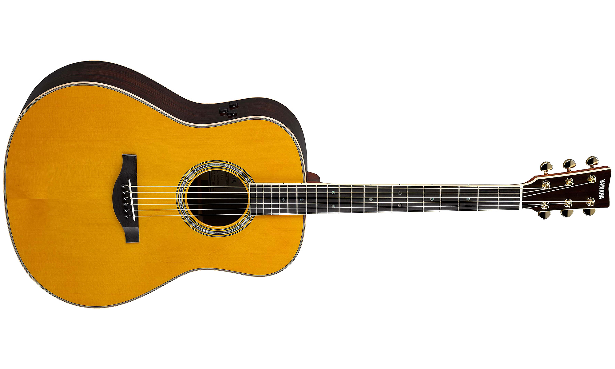 Yamaha Transacoustic Ll-ta Vt Dreadnought Epicea Palissandre 2016 - Vintage Tint - Elektro-akoestische gitaar - Variation 1