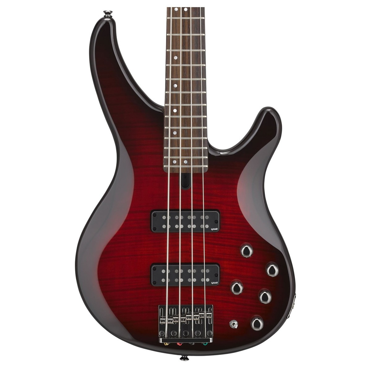 Yamaha Trbx604fm Active Rw - Dark Red Burst - Solid body elektrische bas - Variation 2