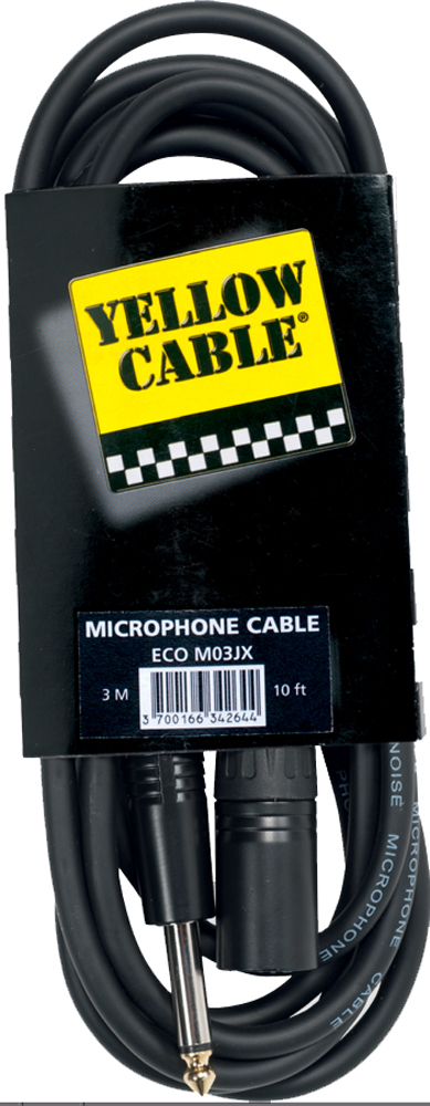 Yellow Cable Jack Mono Male Xlr Male 3m - - Kabel - Main picture