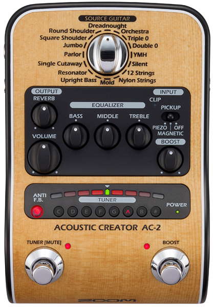 Modulation/simulation effect pedaal Zoom AC-2 Acoustic Creator