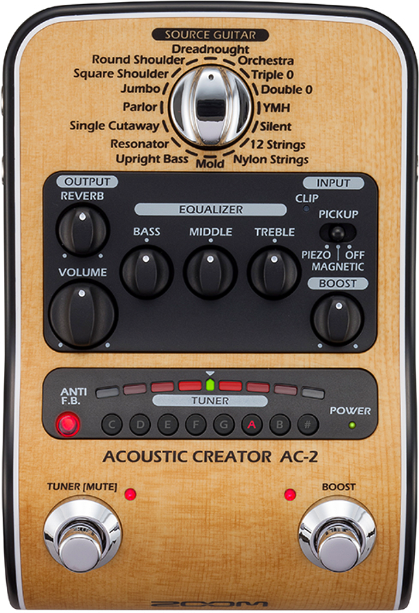 Zoom Ac-2 Acoustic Creator - Modulation/simulation effect pedaal - Main picture
