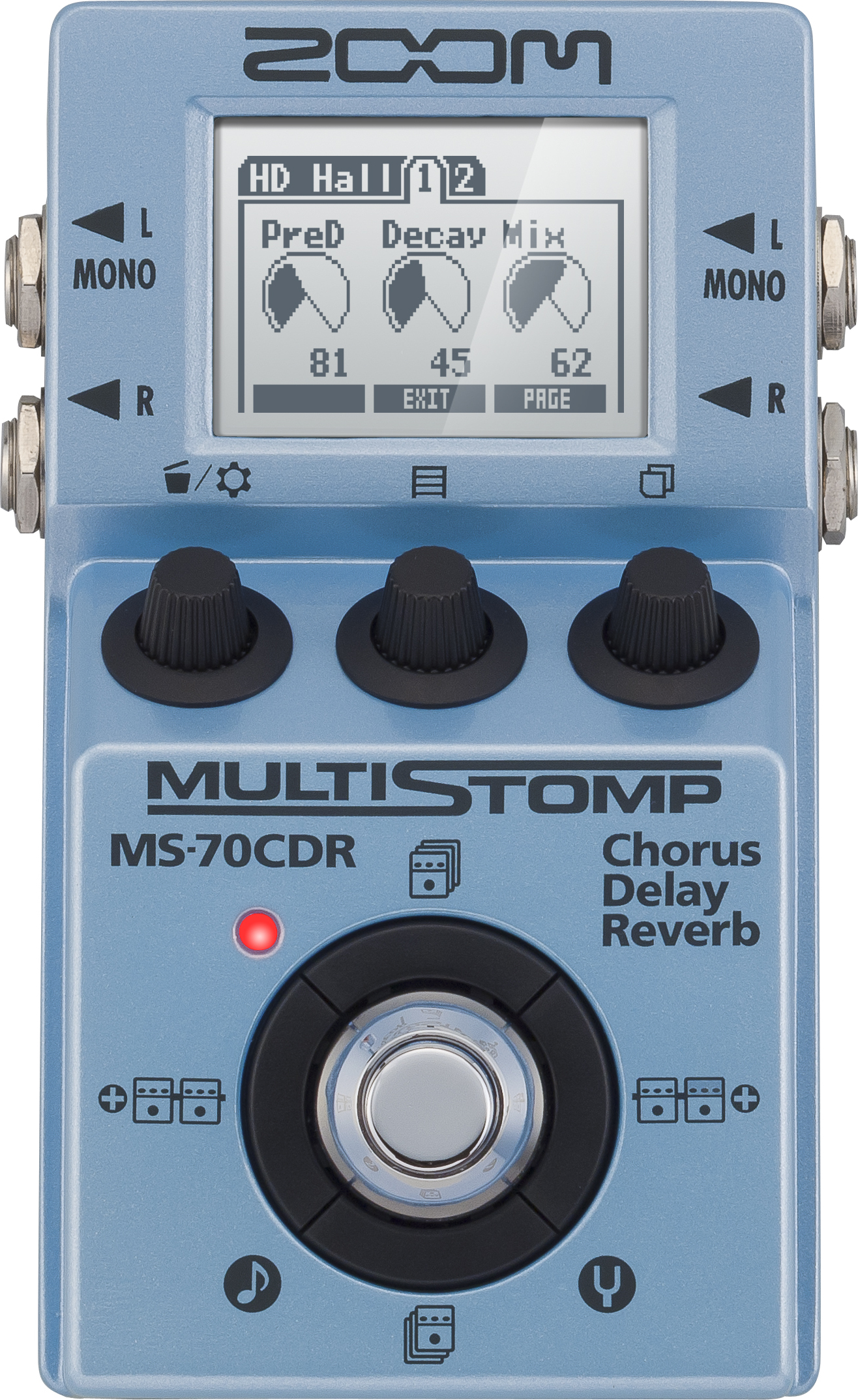Zoom Ms-70cdr Multistomp - Modulation/chorus/flanger/phaser en tremolo effect pedaal - Main picture
