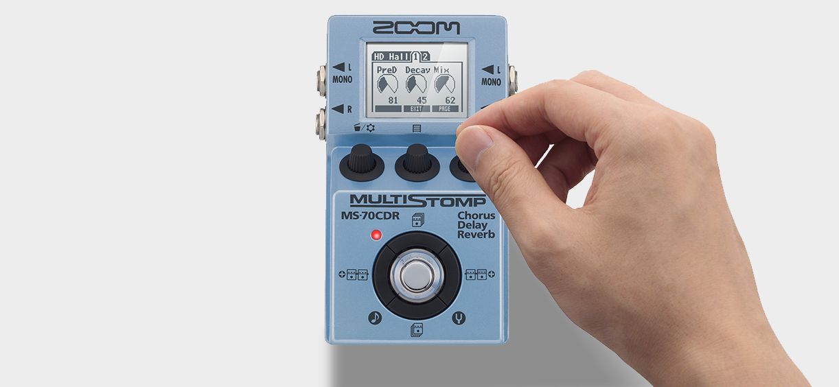 Zoom Ms-70cdr Multistomp - Modulation/chorus/flanger/phaser en tremolo effect pedaal - Variation 4